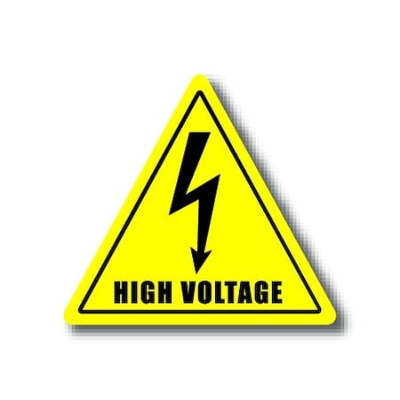 Ergomat 16in TRIANGLE SIGNS - High Voltage DSV-SIGN 256 #0074 -UEN